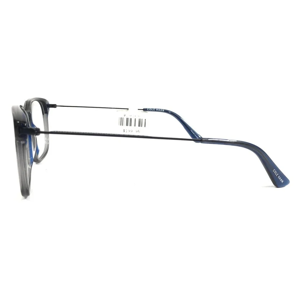Cole Haan Eyeglasses Frames CH4045 414 NAVY CRYSTAL Square Clear Blue 53-18-140